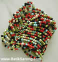 Handmade plastic beads jewelry