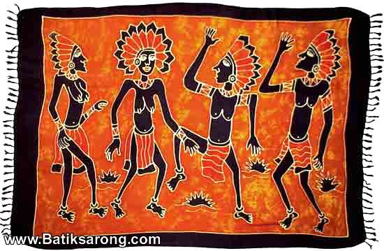 HP 5 Handpainted Sarongs Indonesia