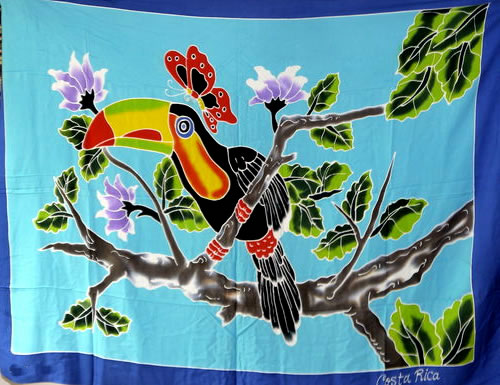 HP12-5 Handpainted Sarong from Bali Indonesia