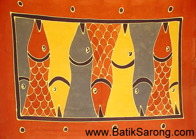 handpainted sarongs from Bali