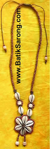 Beads & Cowry Shell Necklaces from Indonesia