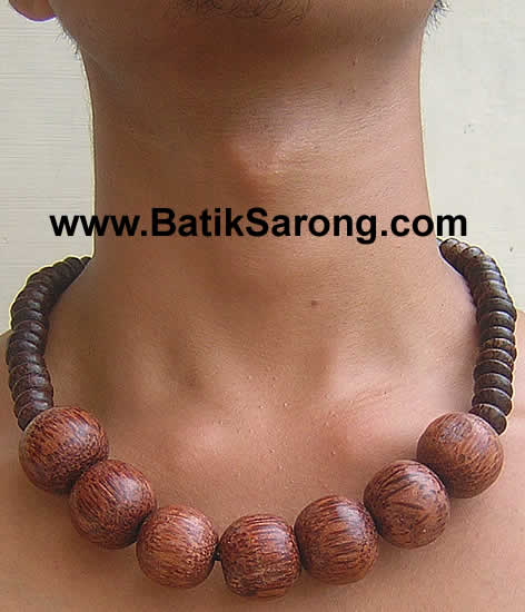 Wood Necklaces for Men Jewelry Accessories from Indonesia