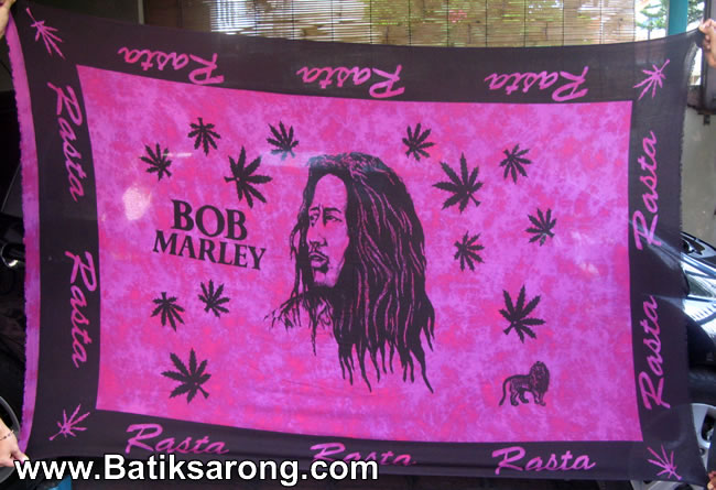 Bob Marley Sarongs Bob Marley Sarong Indonesia Bali Factory Wholesale