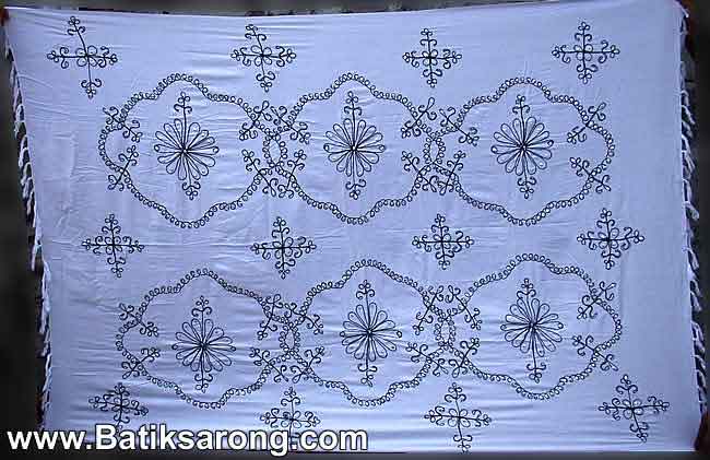 Embroidered Sarongs Bali Indonesia Sarongs with Embroidery Wholesale Factory Sarongs