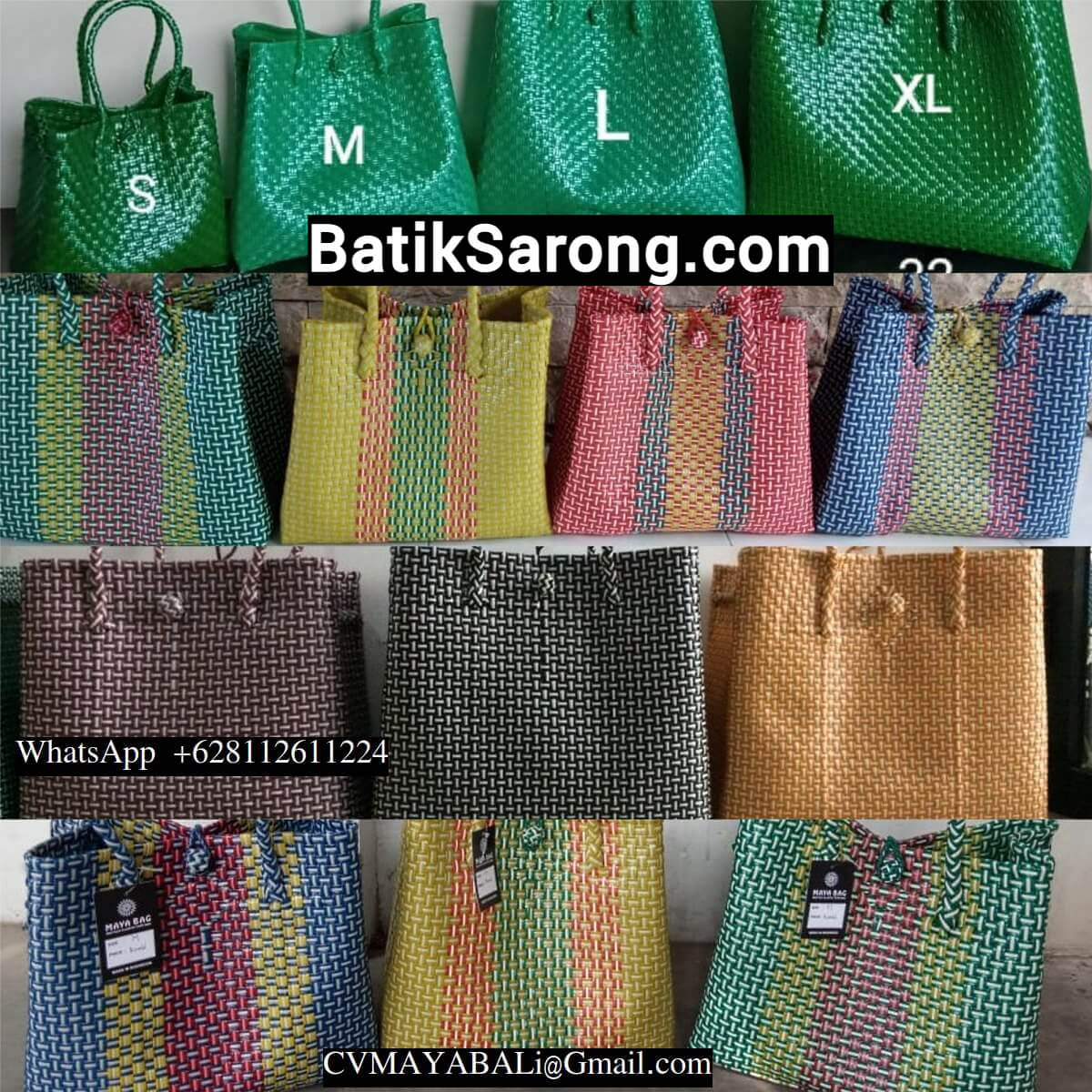 plsbag9 Recycled Plastic Strapping Band bags Bali Java Indonesia