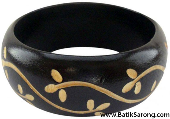 BT2-8 Wooden Bangle from Bali Fashion Accessories Wholesale