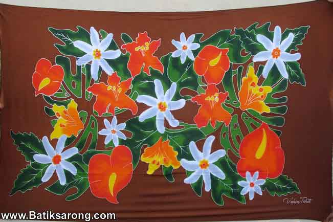 Rayon Sarong Handpainted Bali Batik Fabric