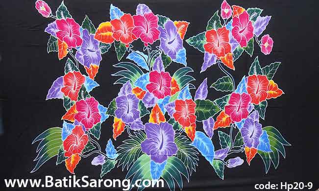 HP20-9 Handpainted Sarongs made in Indonesia Bali Pareo