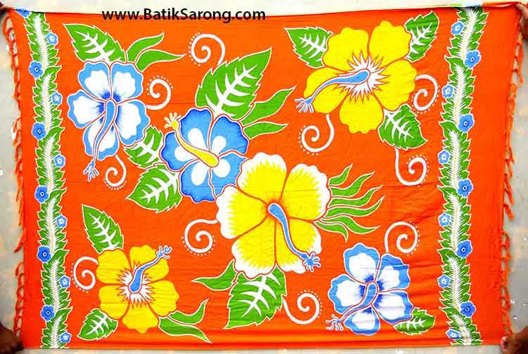 Silk Screen Print Sarongs from Bali