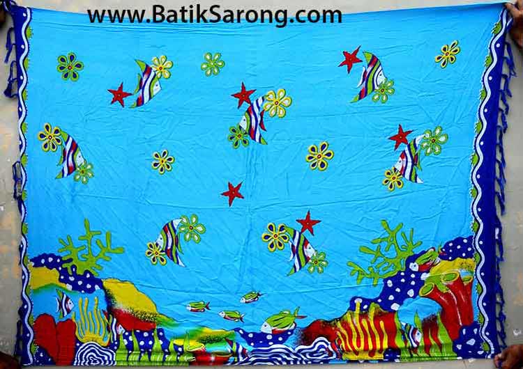 Print126 Batik Fabric Pareo Bali Indonesia Print