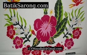 Sarong Batik Hibiscus Java