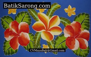 Handpainted Sarong Java Indonesia