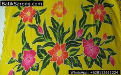 Wholesale Handpainted Java Sarongs Floral Suppliers