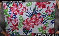 Tropical Floral Sarongs Silkscreen Bali