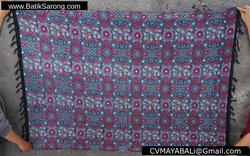 Batik Sarong No Fringe Design