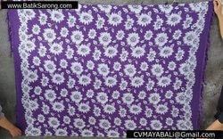 Bali Floral Sarong Purple Print