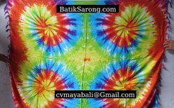 Tie Dye Swirl Sarong Hippie Wear