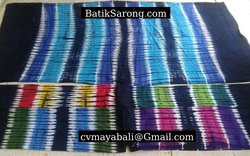 Black Strips Tie Dye Sarong