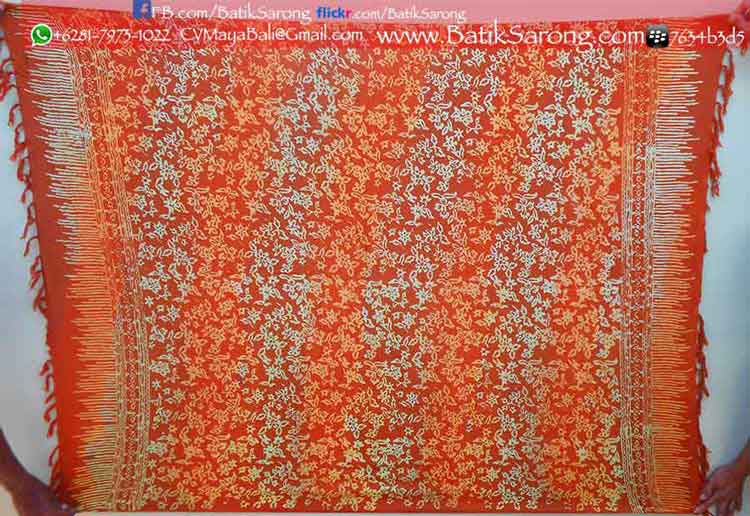 Stmp9-2 Rayon Batik Sarongs From Indonesia