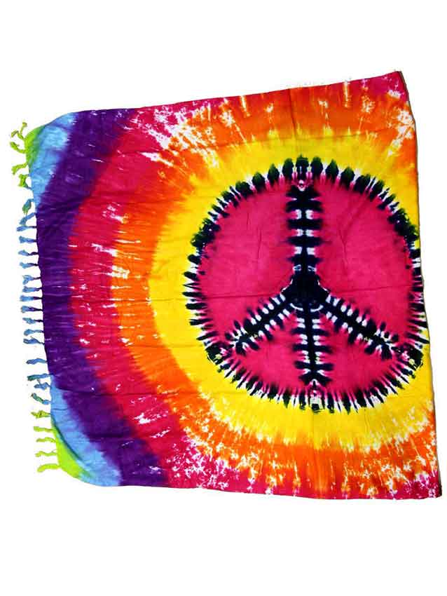 Pareo Exporter Bali Tie Dye Sarongs Bali Indonesia Tie Dye Peace Sarongs from Bali