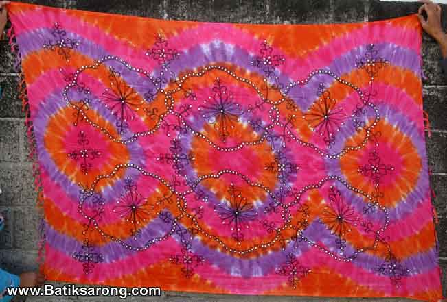 Bali Sarong Bali Pareo Tie Dye Batik Textile Factory Indonesia Fabric Manufacturer