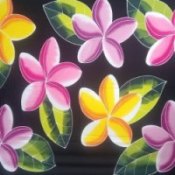 Hand Painted Flowers Batik Sarongs Pareo Lavalava Java Bali Indonesia