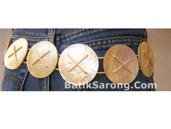 SUPPLIER MOTHER OF PEARL BELTS BALI INDONESIA