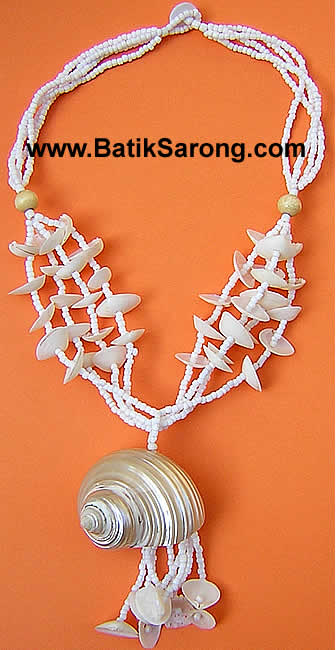 Sea shell jewelry made in Indonesia