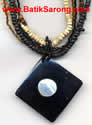 Necklace with Resin Pendant