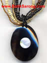 Necklace with Resin and Pearl Shell