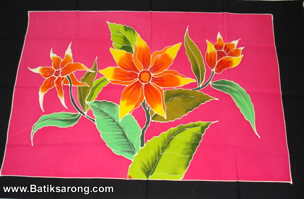 Sarongs Handpainted Factories Indonesia