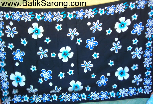 Beach Sarongs With Flowers Motif